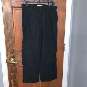 Black loose/wide leg pants